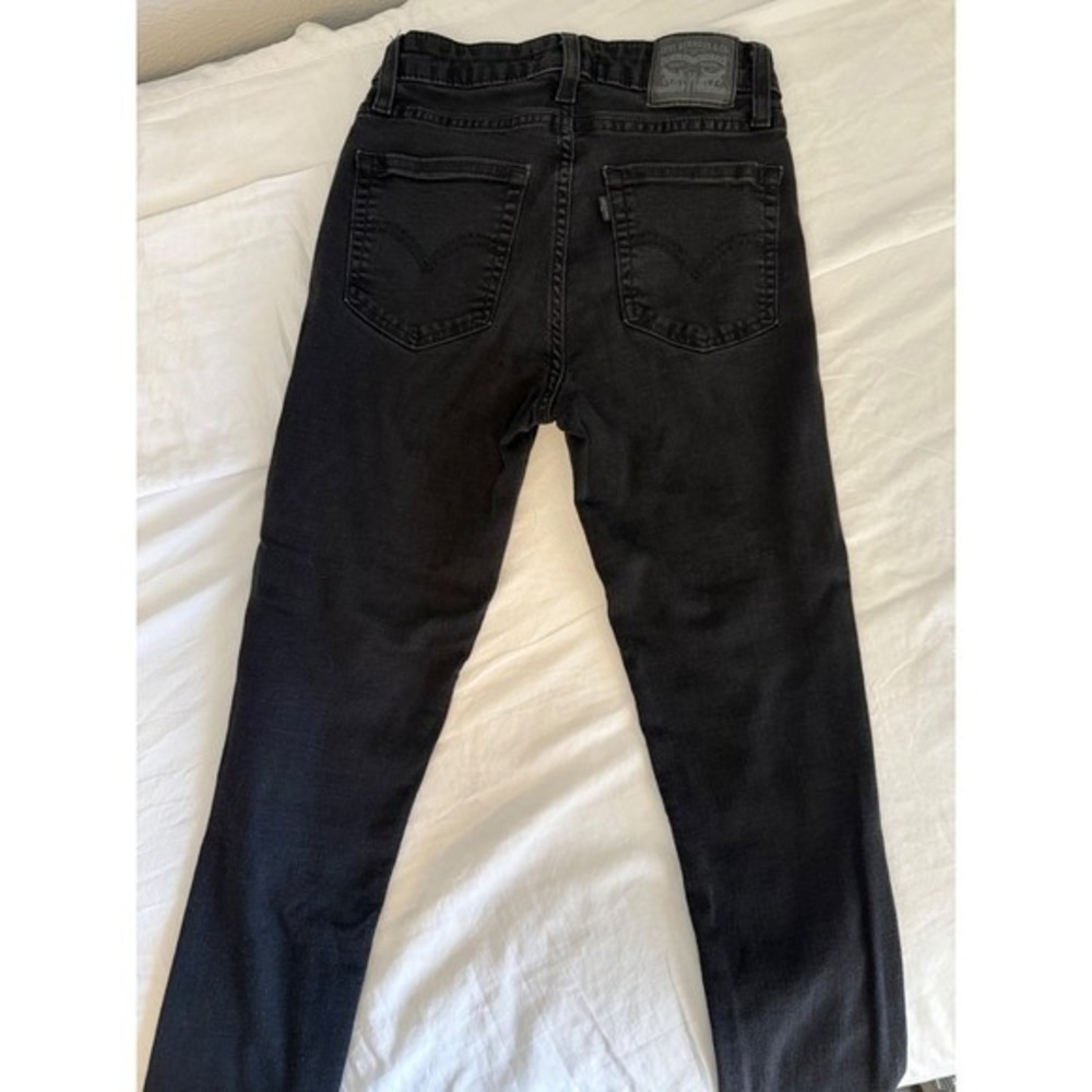 Levi's 721 High Rise Skinny Black Jeans Women's Size 26 - Picture 2 of 9